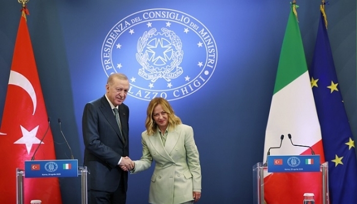Cumhurbaşkanı Erdoğan Roma’da Meloni ile Görüştü