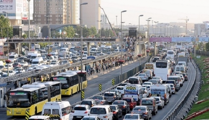 İstanbul trafiğinde  son durum CANLI HARİTA!